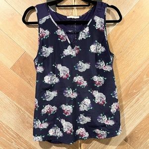 41 Hawthorne Floral Tank with Lace Back